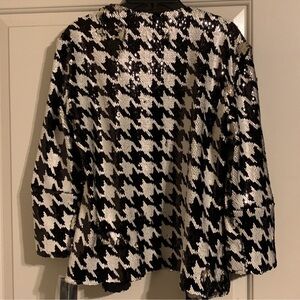 Sequin Houndstooth Jacket